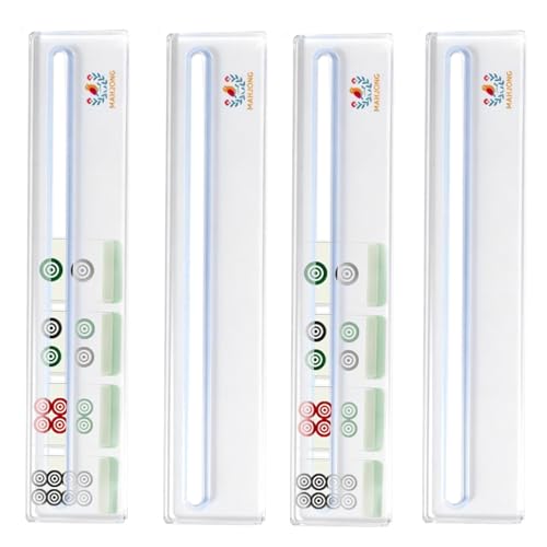 Marqueur de ligne de Mahjong en acrylique transparent pour guide de stratégie et lecture des règles