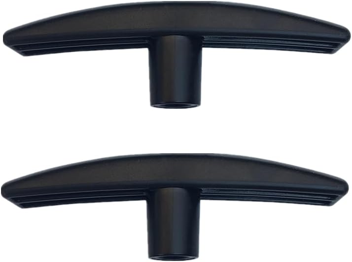 Zhouocea 2 PCS RV Waste Valves Handles Black RV Sewer Valve