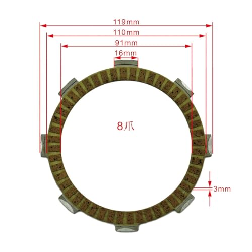 Kit de discos de embrague para XR200R y TRX250EX, mejor respuesta 2