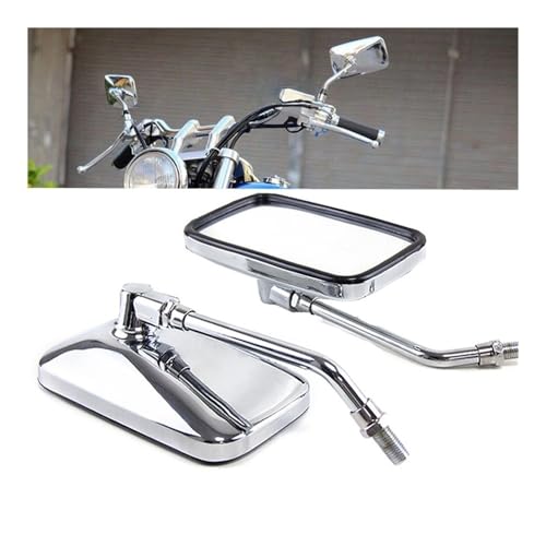 Espejos retrovisores rectangulares para scooter urbano y bicicleta eléctrica con rosca 10mm
