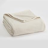 Vellux Microfleece Bed Blanket, Twin, Winter White