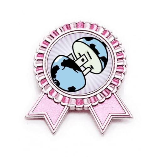 Broche circuit imprimé rose en métal M idée cadeau originale pour une ingénieure