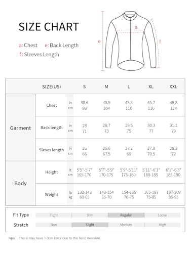 Bergrisar BG019US NEON GREEN XL Men'S Long Sleeve Cycling Jersey Spring Fall Road Bike Shirt Biking Bicycle Mountain Bike Jersey Neon Green X-Large thumb #5
