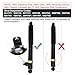 Pair Rear Shock Absorber Assembly w/Adaptive Damping Control, Fit for Chevy Silverado 1500, for GMC Sierra 1500 2019-2024 Replace OE 84525203, 84518747