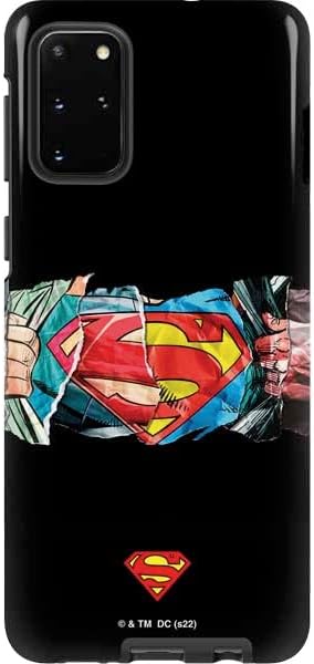 Skinit Pro Phone Case Compatible with Galaxy S20 Plus - Officially Licensed DC Comics Superman Super Speed Flying Over City Design