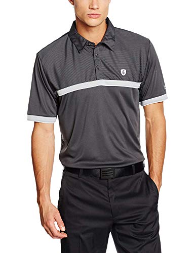 The Golf Store 4u Ltd Island Green IGTS1457 Essential Performance - Polo da Uomo, Taglia XL, Colore: Carbone