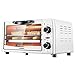 VSDEXR Minibacköfen KAO-12A1 Kleiner 12L Elektrobackofen, Vollautomatischer Multifunktions-Elektrobackofen, Haushalt Weiß 1050W Backofen