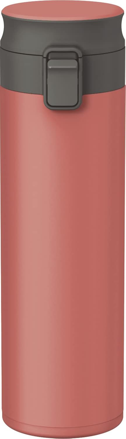 TLW500 Water Bottle, One-Touch Stainless Steel, Integrated Gasket, Lightweight, Stylish, 16.9 fl oz (500 ml), Red
