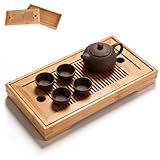 Chinesisches Teetablett Klein, Japanisches/Chinesisches Teeservice Tablett, 27x14cm Drainage Tee...