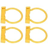 4 Uds. Anillo de Nariz de, Nailon Amarillo, Alta Elasticidad, Ligero, Anillo de Nariz de Vaca de Granja para Ganado (yo)