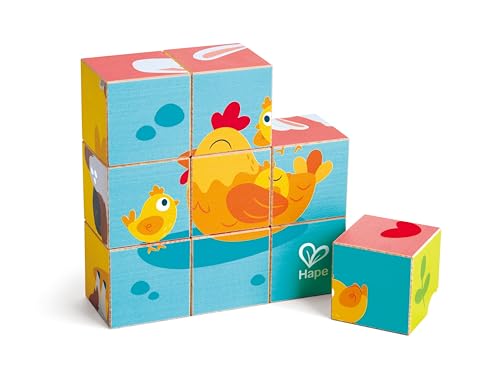 Image of Hape Farm Wooden Blocks Puzzle