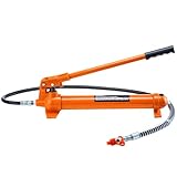 Mophorn 12 Ton Porta Power Kit 1.4M Oil Hose Hydraulic Jack Ram 5.3 inch Lifting Height Autobody Frame Repair Power Tools for Loadhandler Truck Bed Unloader Farm and Hydraulic Equipment Construction