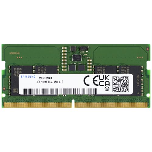 Samsung 8GB DDR5 4800MHz PC5-38400 CL40 SODIMM 1Rx16 Single Rank