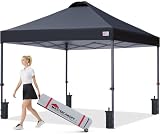 MASTERCANOPY ワンタッチ タープテント 3mx3m センターロック式 高強度スチール (ブラック)