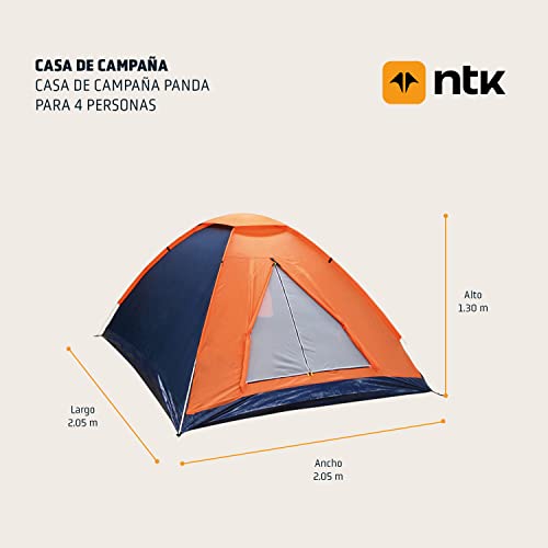 NAUTIKA, Barraca portátil para acampamento leve Modelo Panda com capacidade para 4 pessoas. Coluna d