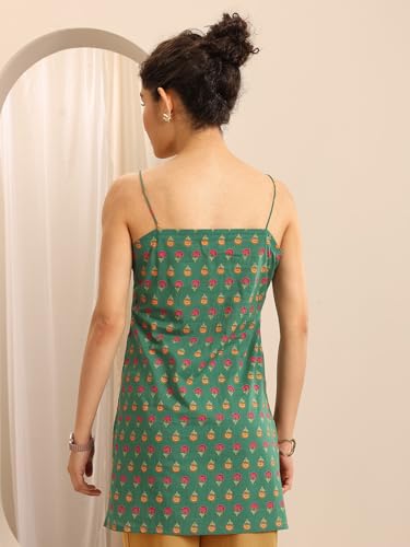 Image of Libas Printed Cotton Straight Kurti Suit