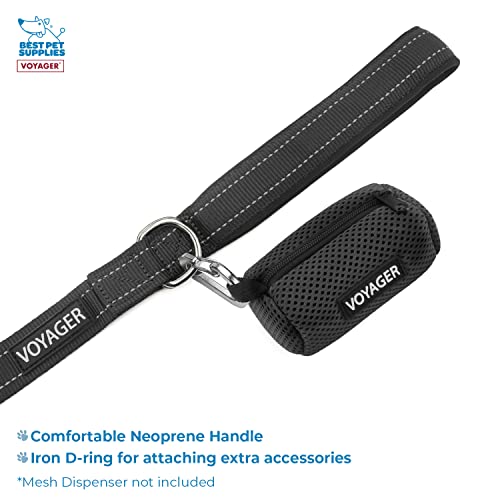 Image of Best Pet Supplies Voyager Step-in Lock Pet Harness w Reflective Pet Leash Combo Set with Neoprene Handle 5ft - Supports Small, Medium and Large Breed Puppies /Cats - Army /Black Trim Set, XXXS