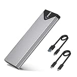 SSK Aluminum M.2 NVMe SSD Enclosure Adapter, USB 3.1/3.2 Gen 2 (10Gbps) to NVME PCI-E M-Key External SSD Drive Box (Only Suitable for NVMe PCIe 2242/2260/2280)