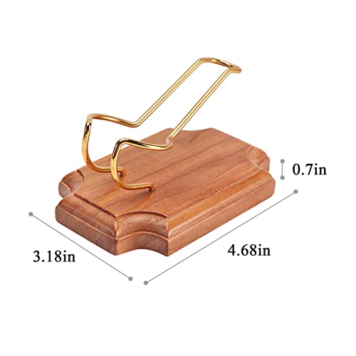 Vovcamls Wooden Tobacco Pipe Stand Holder, Tobacco Pipe Stand Display With 1 Metal Slots, Family Home Pipe Accessories For Tobacco #TOP6