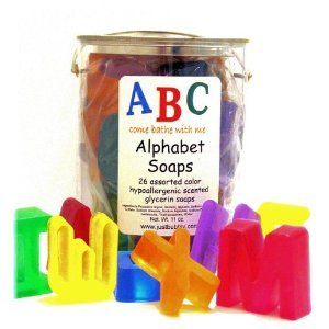 Alphabet Handcrafted Glycerin Kids Soap, Made in USA To order please visit our website or our Etsy shop!