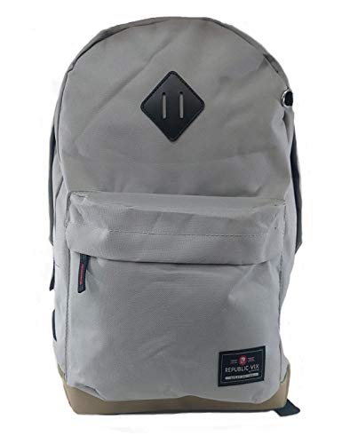 Mochila Masculina de Costas Casual Republic Vix Chenson Cinza