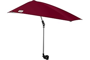 MSOAGY Adjustable UPF 50+ Umbrella for Chairs, Golf Carts, and More