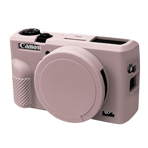 Camera Case with Lens Cover for Canon Powershot G7X Mark III Camera(Gray)