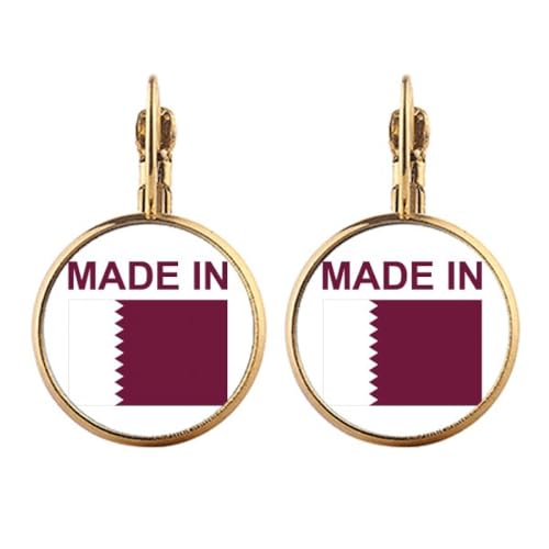 Boucles d'oreilles Qatar clip pendant or pour oreilles non percées