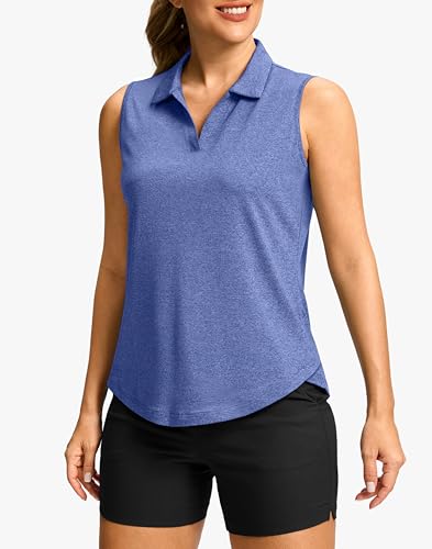 Sleeveless Golf Shirts V Neck