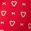 Scarlet Candy Cane Hearts