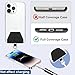 takyu Cell Phone Lanyard Pad, 2 Pack Universal Phone Safety Tether Connector with Adhesive Compatible for Most Smartphones (Black Black)