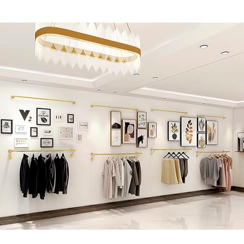 Perchero de pared de acero inoxidable para ahorrar espacio en zonas de colgar ropa 4