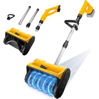 RexLeLXB Cordless Snow Blower Compatible with Dewalt 20V Max Battery, 500W Electric Snow Shovel with Brushless Motor, 20ft Throwing Distance, Adjustable Front Handle, 12.8"wide, 9.66?depth, 300lbs/min