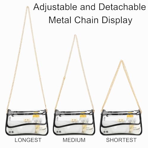 YGR Clear Bag Stadium Event Concert Approved, Transparent Clear Crossbody Purse Shoulder Bag for Women4