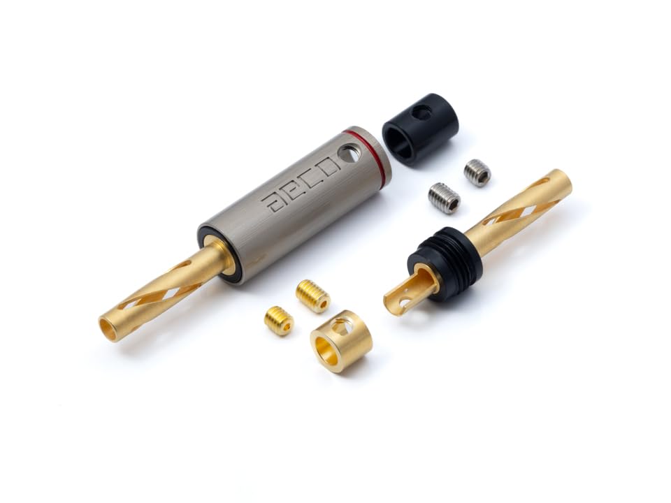 Amazon.co.jp: aeco Banana Plug ABP-1111, 4pcs/1set, Gold Plating