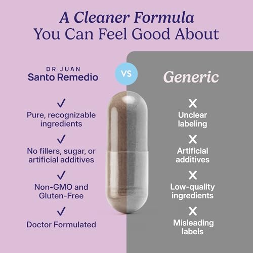 Image of Santo Remedio Hormonal Balance for Women | Menopause Support for Hot Flashes, Night Sweats & Mood Swings | Hormone-Free Formula with Siberian Rhubarb, Chaste Tree & DIM | Doctor Juan Rivera Product