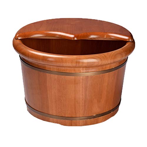 Spa de pies con cubierta y masajes, madera resistente miniatura 4