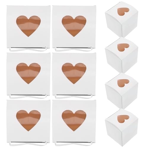 Boîtes de bonbons de mariage haut de gamme en papier blanc rigide Hemobllo, design chic
