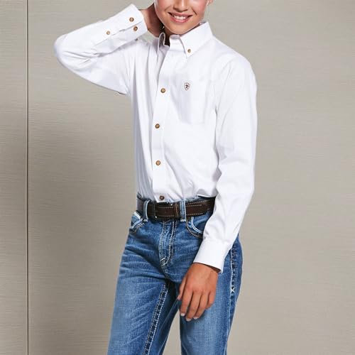 Ariat Boys' Solid Twill Classic Fit Shirt2