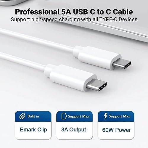 Image of 20W Apple-Certified 20W USB-C Charger with Type C Cable | Fast iPhone Charger for iPhone 17, 16, 15 Plus /PRO /MAX /MINI & iPad | MFi Certified Adapter and Charging Cable Combo (White)