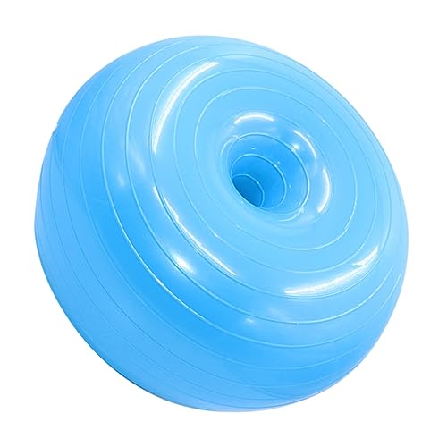 COOLHIYA Pequeña silla inflable de pilates de fitness, silla inflable para ejercicio, equipo de yoga, bolas de entrenamiento para ejercicio, ráfaga, soporta estabilidad, equilibrio corporal, equipo de