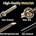 CANGDT Katana Sword, Traditional Japanese Katana Full Tang Clay Tempering 1060 High Carbon Steel, Samurai Sword for Practice, Training, Performance and Collection (Gold)