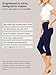 Conceited Capri Leggings - Jeggings for Women with Pockets - High Waist - Tummy Control Shaping - Regular and Plus Size - Indigo Blue - Small - Medium