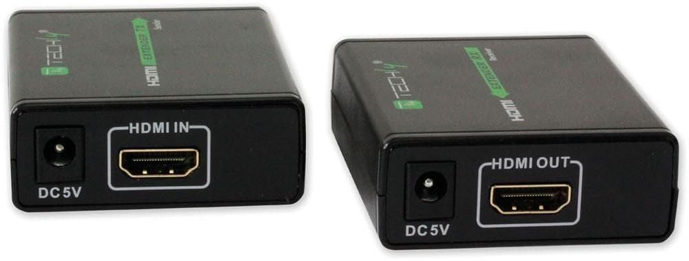 Techly 309739 Extender HDMI™ Full HD 3D su Cavo Cat. 5E/6/6A/7 Fino 60 Metri Nero