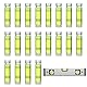 Mini Wasserwaage 50pcs Mini Horizontal Ruler Level Small Bubble Level High Precision (Light Green)