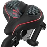 Oversized Peloton-Compatible Bike Seat, Extra Wide Comfort Saddle for Women & Men, Replacement for Road, Spin, and Cruiser Bikes