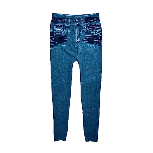 Ladies Straight Leg Jeans Jeans Pants Pocket Plus Size Length Women Fitness Leggings Denim Slim Leggins Women's Jeans Ladies Jeans Size 10 (Blue, M)