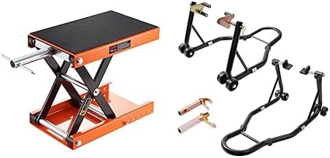 Motorcycle Lift 1100 LBS,Motorcycle Stand Lift, 850lbs Front Rear Combo Stand Lift Stand