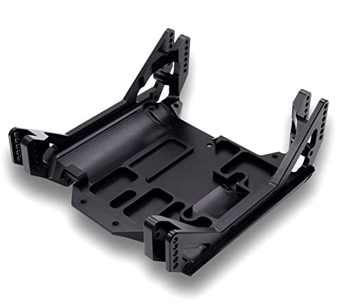 Image of TREAL Ryft Skid Plate Aluminum 7075 CNC Machined, Center Skid Board Compatible with Axial Ryft RBX10 Upgrades Ryft RBX10 Chassis Skid Plate AXI231025 (Black)