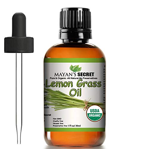 Aceite Esencial Orgánico de Hierba Limón 1oz Puro miniatura 1